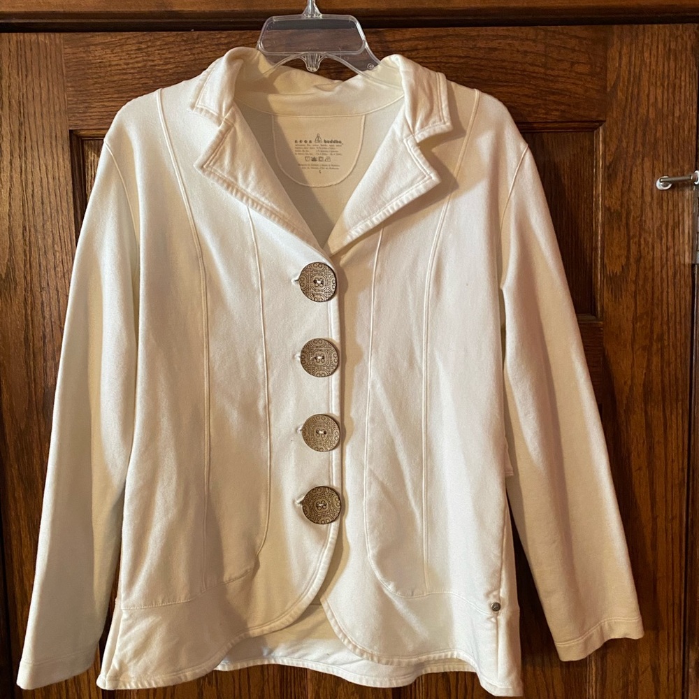 EUC Neon Buddha Yoga Jacket Off White